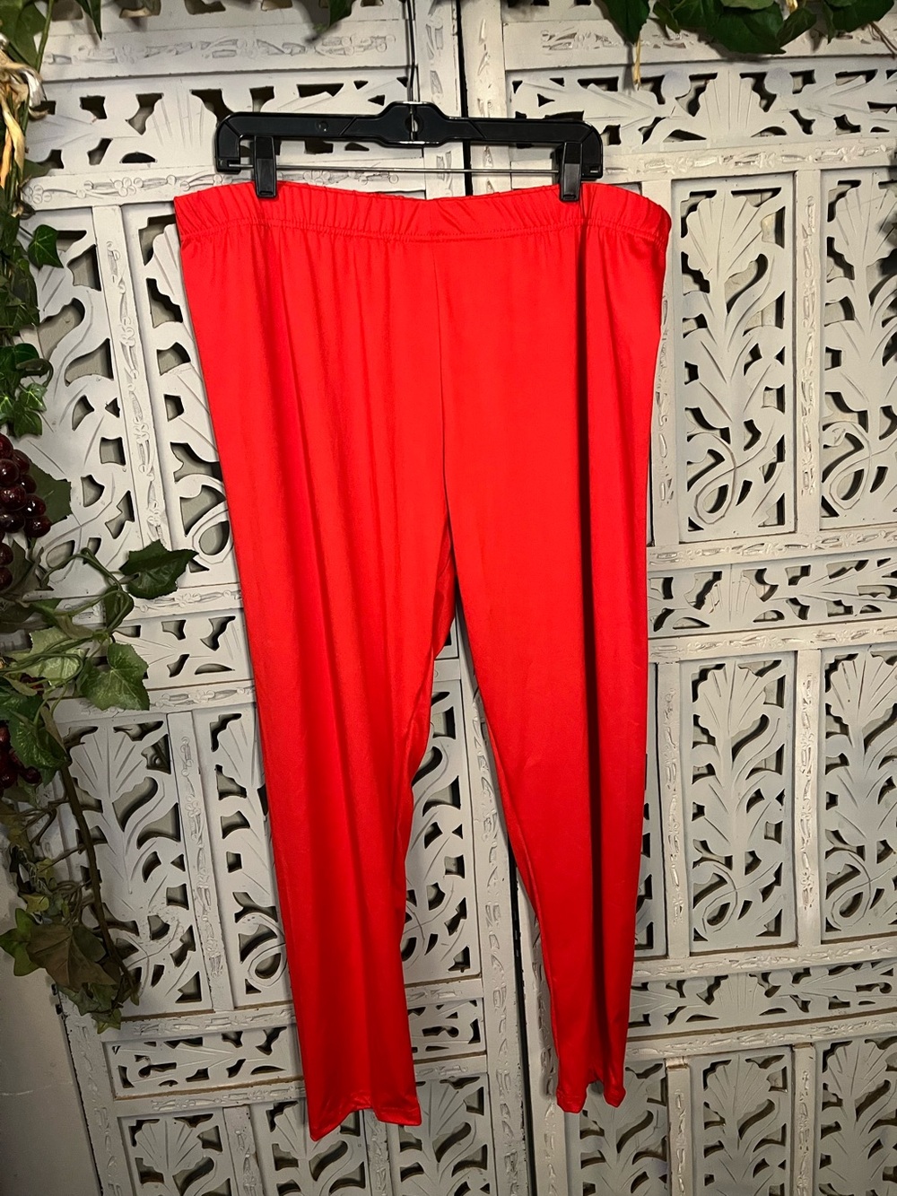 ROWDY RED COMFY STRETCHY SKINNY PULL-ON PANTS PLUS SIZE LEGGINGS